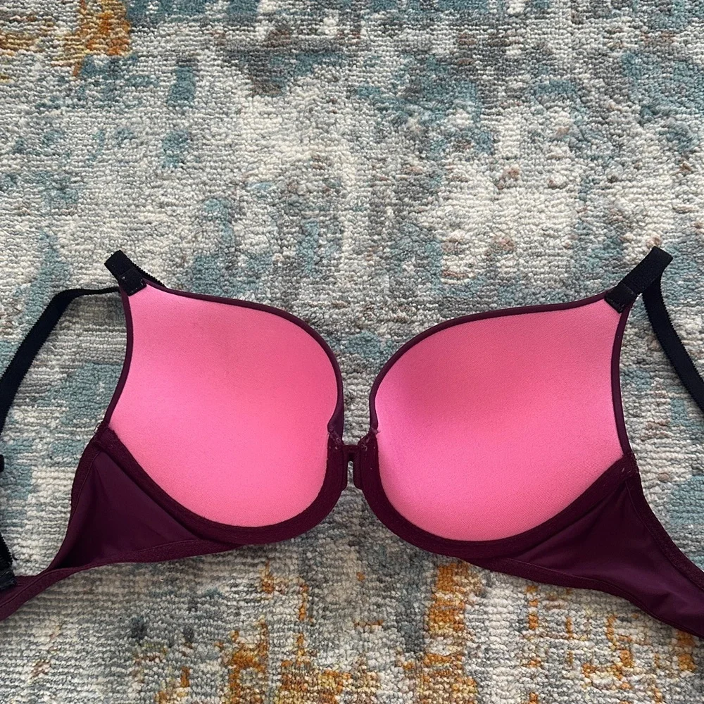 PINK Victoria's Secret Deep Purple Push up Bra - Picture 2 of 3